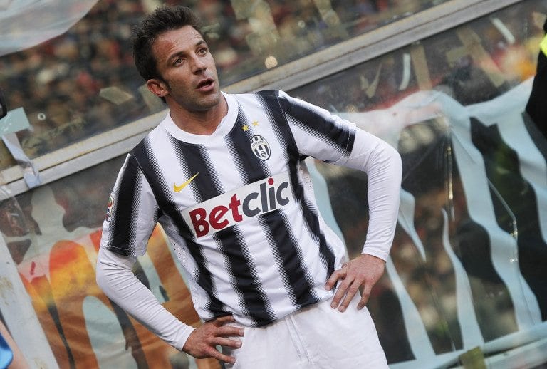 Fiorentina Juventus, Del Piero titolare?