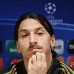 AC Milan’s Swedish forward Zlatan Ibrahi