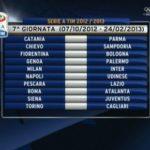 Calendario Serie A 2012-2013 settima giornata