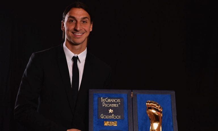 Ibrahimovic Golden Foot 2012, premio alla carriera per lo svedese