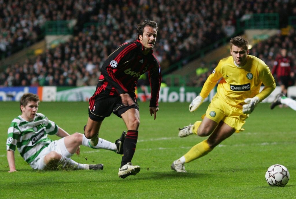 Alberto Gilardino UEFA Champions League: Celtic v AC Milan